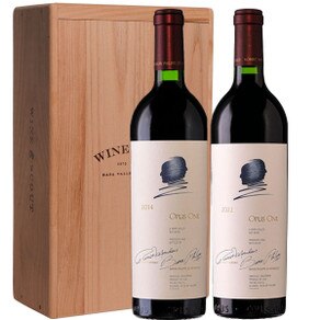 Opus Then and Now 2025 2-Bottle Wood Gift Pack